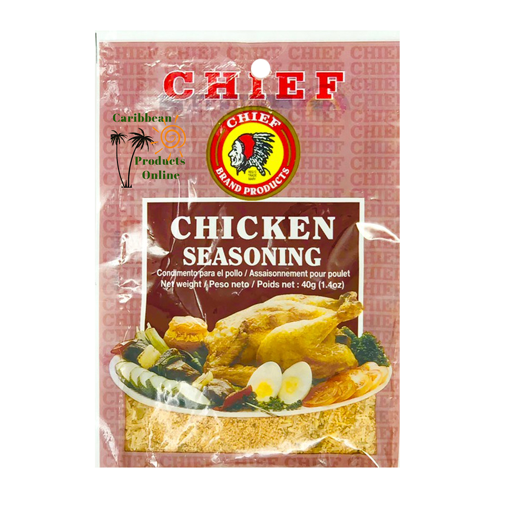 Chief Brand Caribbean Seasonings Variety Pack – 8 Authentic Spice Blends (40g Each)