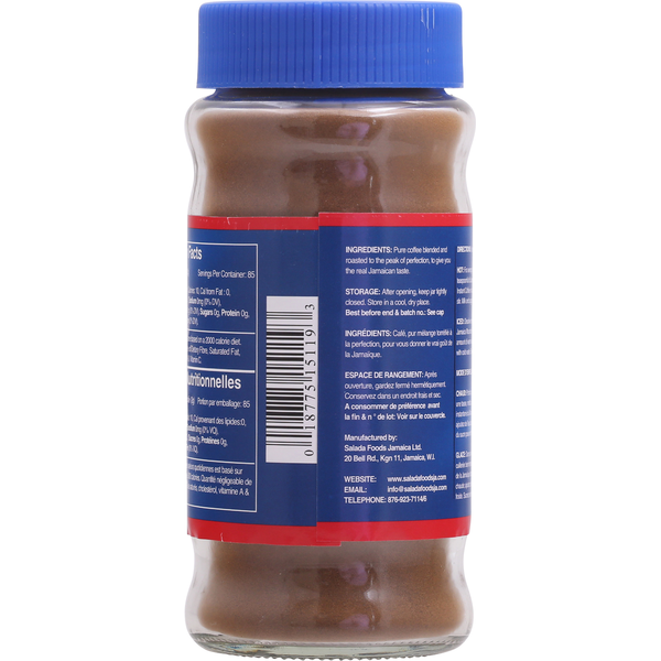 Jamaica Mountain Peak Instant Coffee, Original Blend - 6 oz (170g)