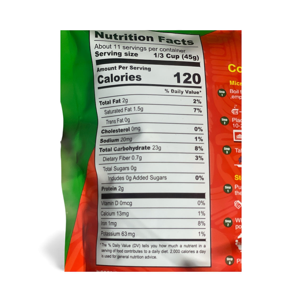 TAZ'S FOODS RED PEAS INSTANT COOK-UP RICE